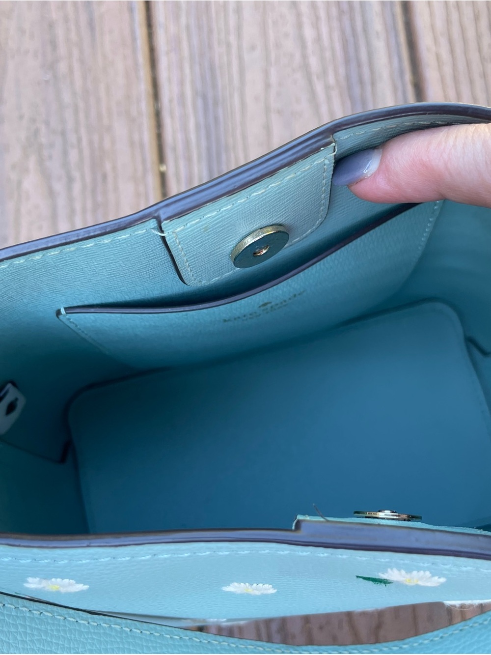 kate spade mint daisy-printed shoulder bag - Picture 12 of 14